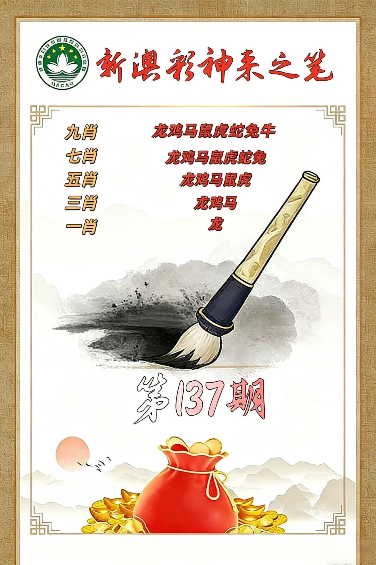 第137期公式九肖