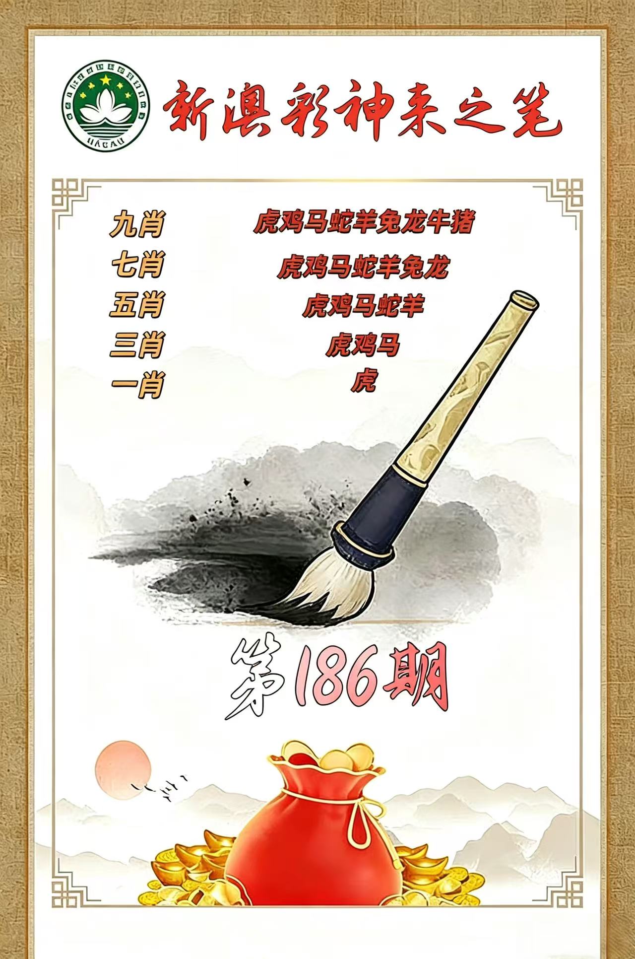 第186期公式九肖